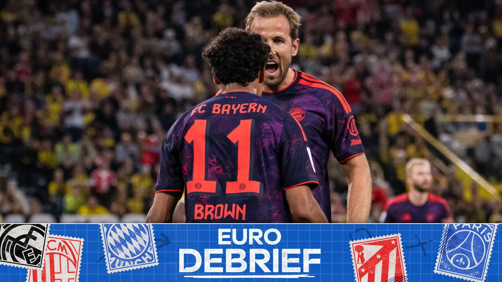 Nathaniel Brown scored the opening goal as Bayern Munich won the Franz Beckenbauer Supercup